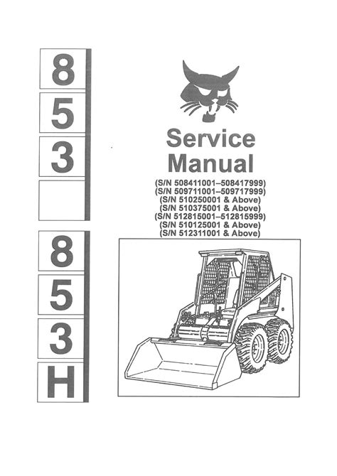 bobcat 853h skid steer specs|853 bobcat manual.